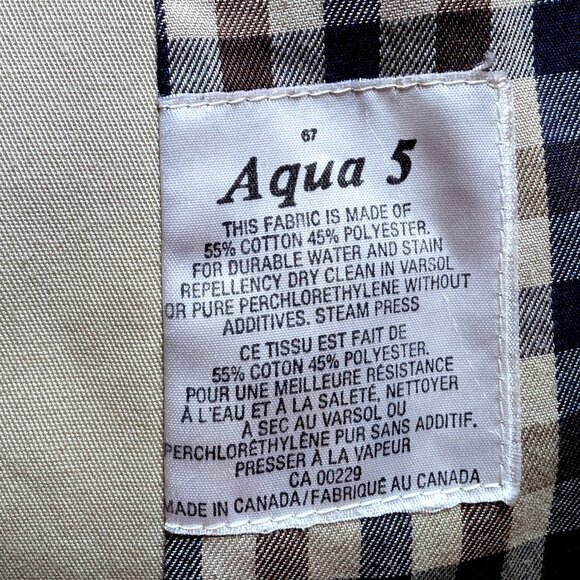 AQUASCUTUM Aqua 5 TRENCH coat MADE IN CANADA Sz 16 Sublime quality VINTAGE A GEM - Picture 10 of 16